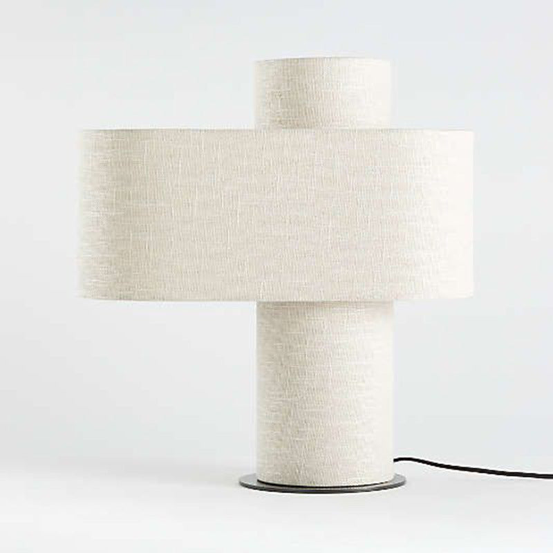 Elegante Stoff Tischlampe