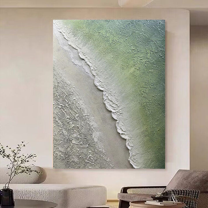 Strukturierte Küstenlandschaft Wandkunst