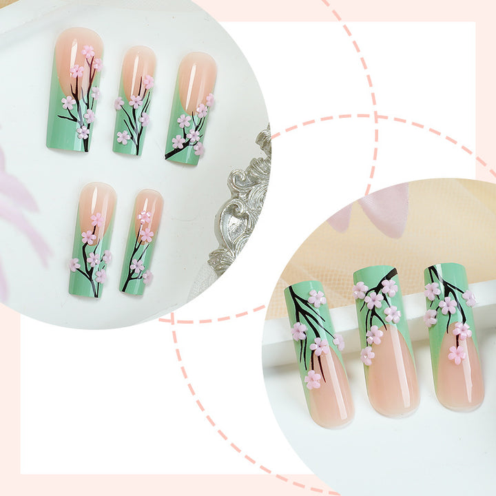 Floral Design Press-On Nails Set Karnz
