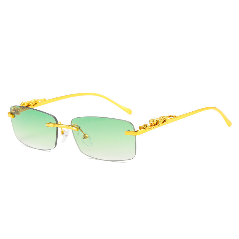 Damen modische Sonnenbrille mit kunstvollen Verzierungen Karnz