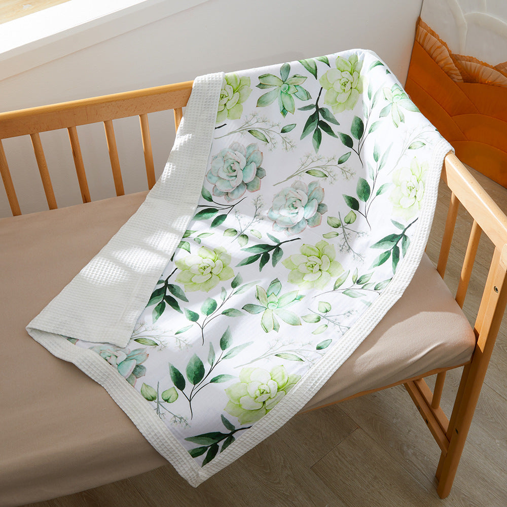 Blumenmuster Babydecke Karnz