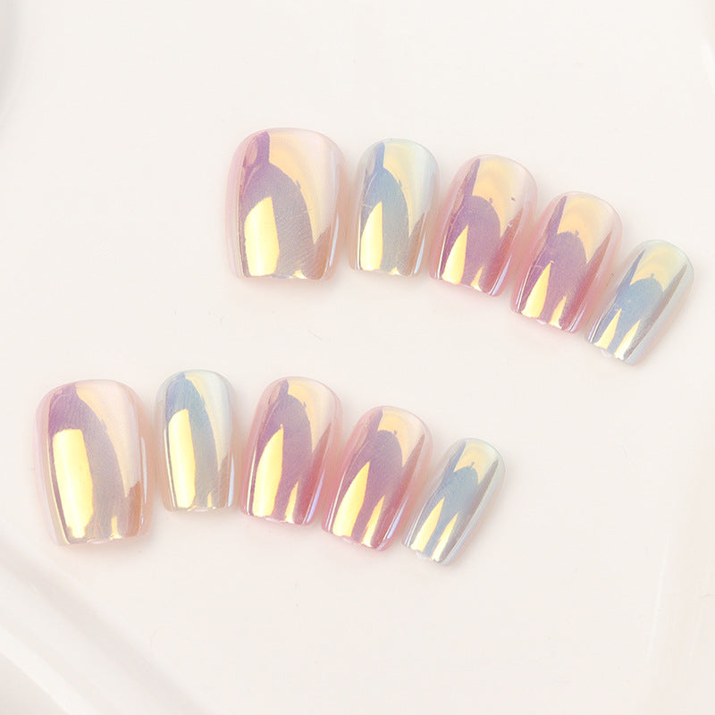 Premium irisierende Press-On-Nagelspitzen Karnz