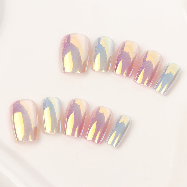 Premium irisierende Press-On-Nagelspitzen Karnz