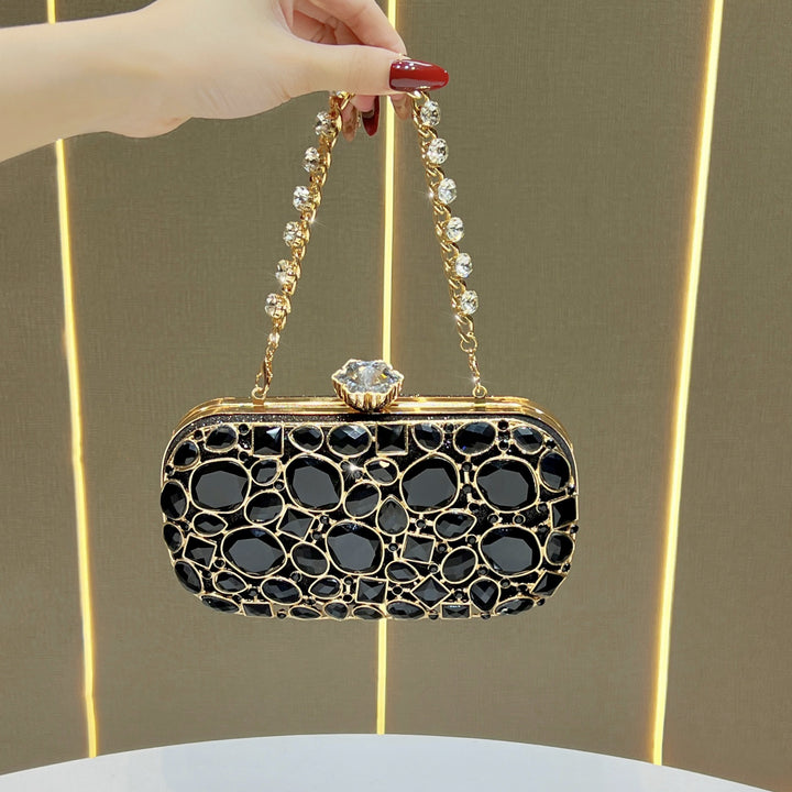 Dekorative Kristallakzentuierte Abend-Clutch
