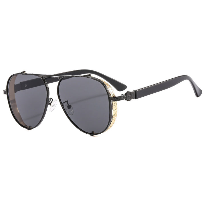 Damen Luxuriöse Retro-Sonnenbrille mit kunstvollen Verzierungen Karnz