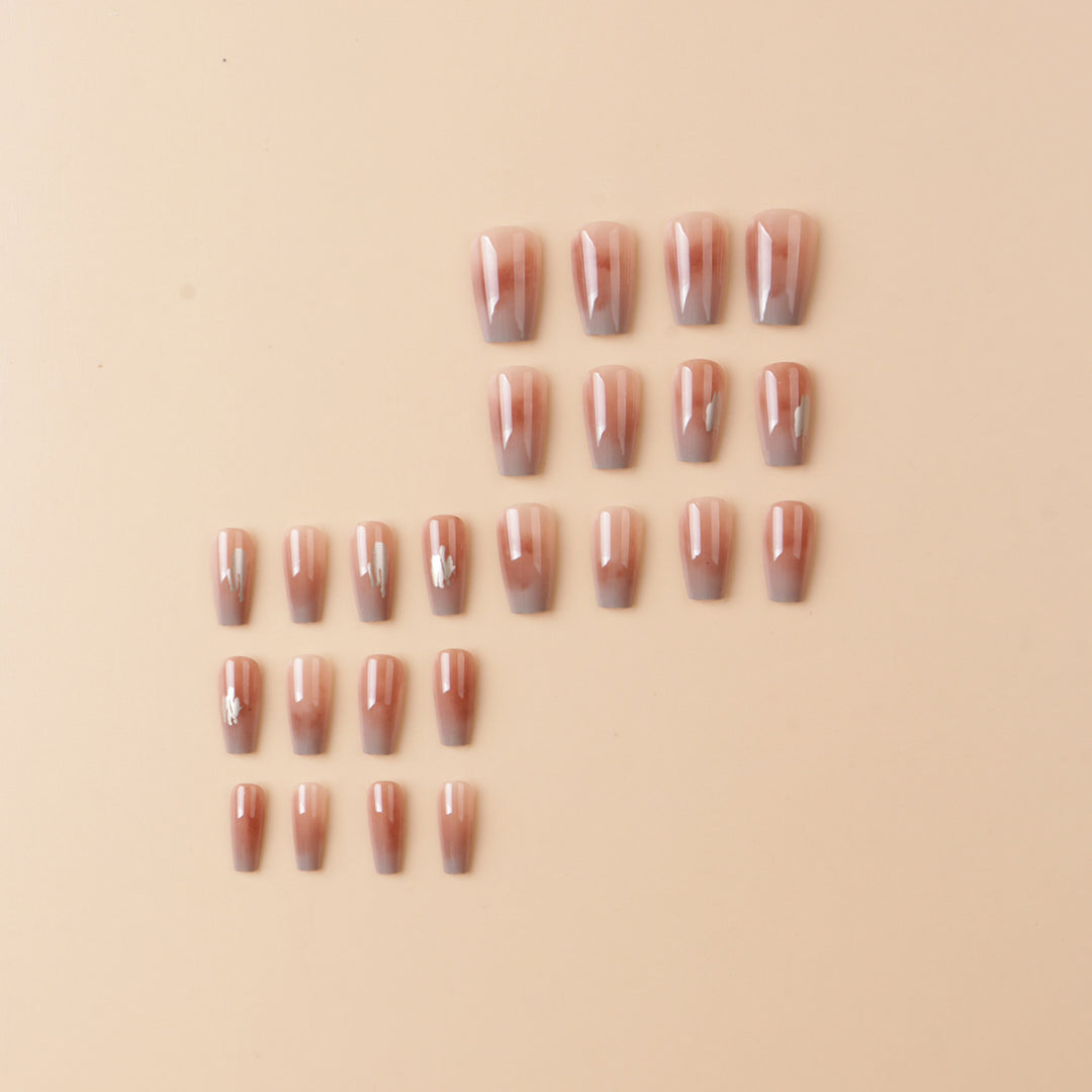 Elegante glanzende Press-On Nagelspitzen Karnz