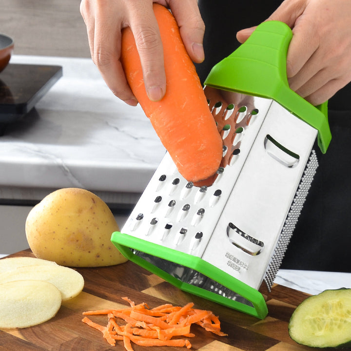 Edelstahl-Küchenreibe mit Ergonomischem Design Karnz