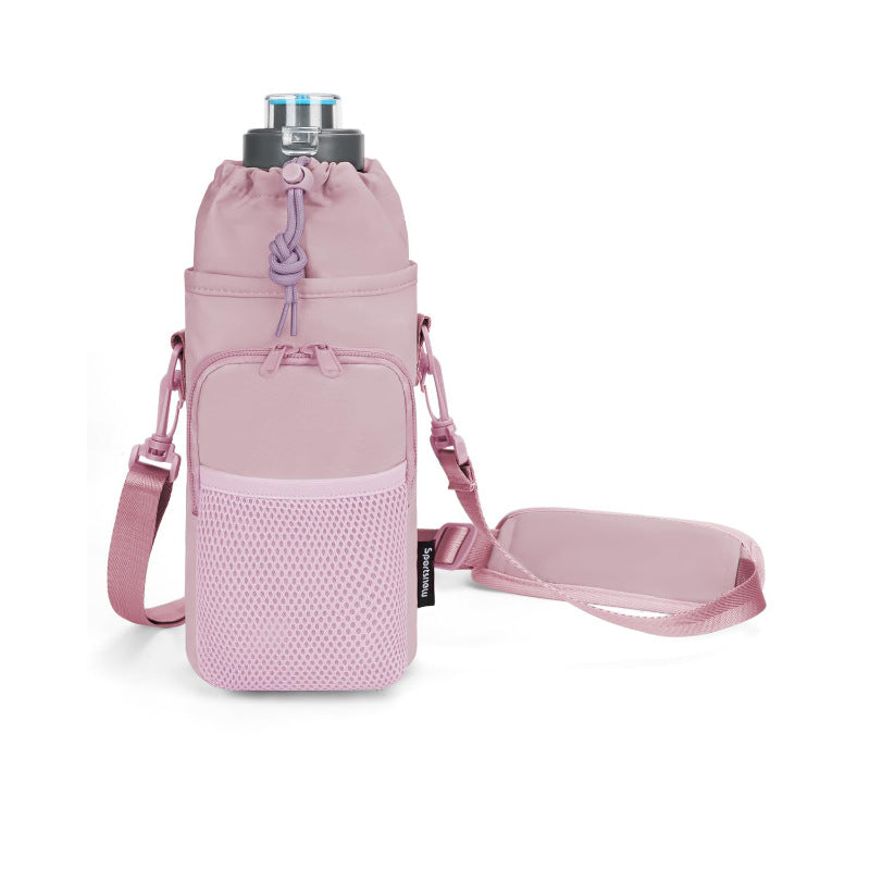 Unisex Wasserflasche mit tragbarem Netzbeutel Karnz
