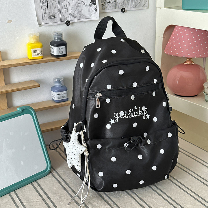 Leichte Rucksack mit Punkten Muster Karnz