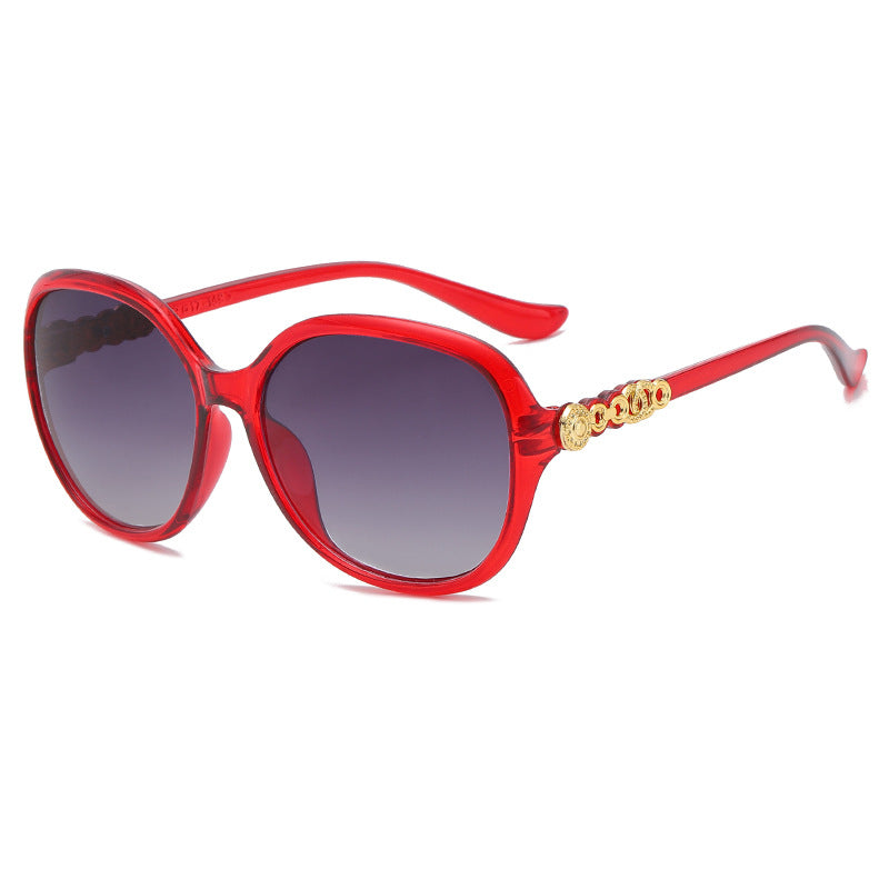 Damen oversized Sonnenbrille mit trendigem Schildpatt-Muster und eleganten Rahmenakzenten Karnz