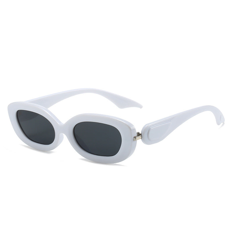 Damen modische Sonnenbrille mit stilvollem, geschwungenem Rahmen Karnz