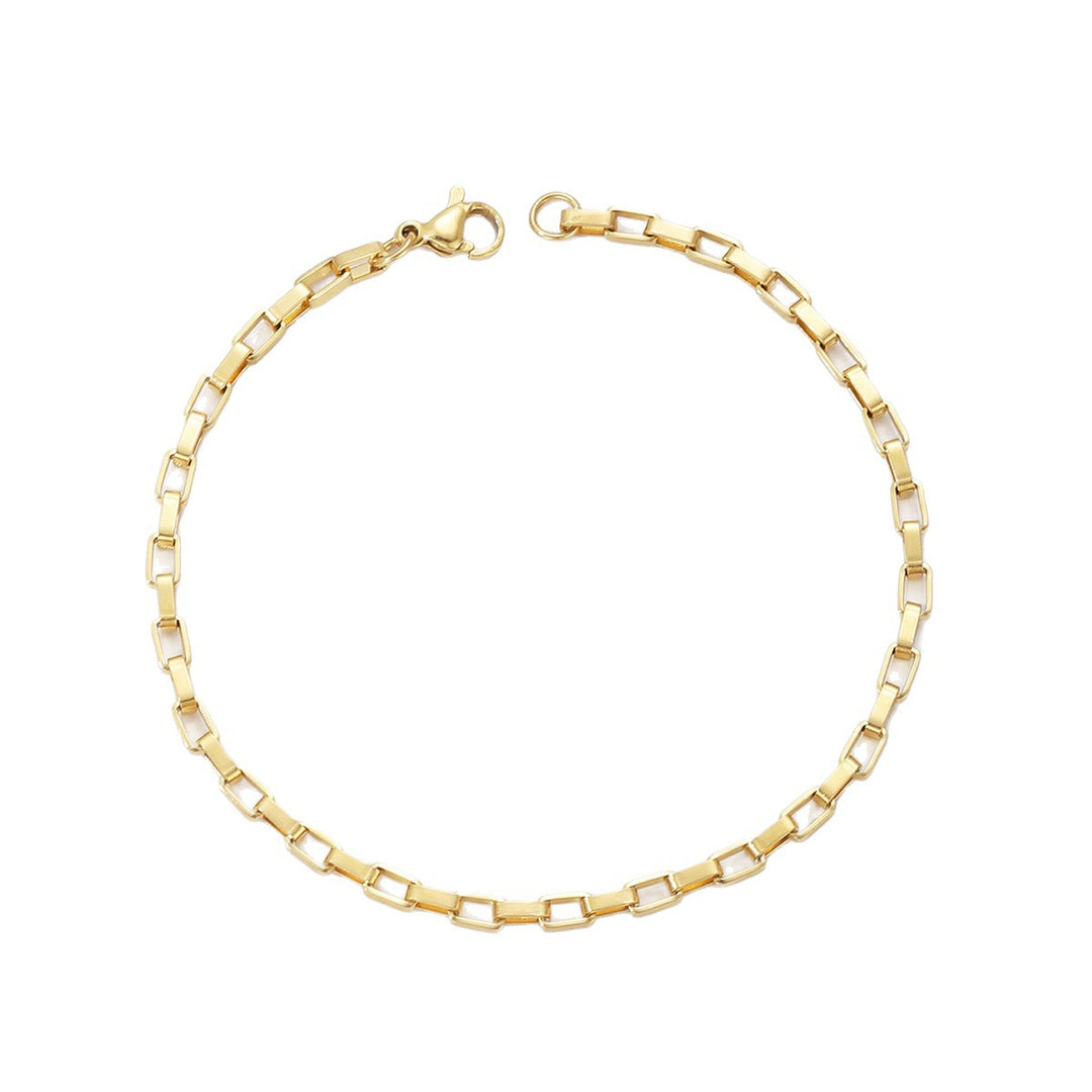 Chunky Rechteckige Gliederkette Karnz