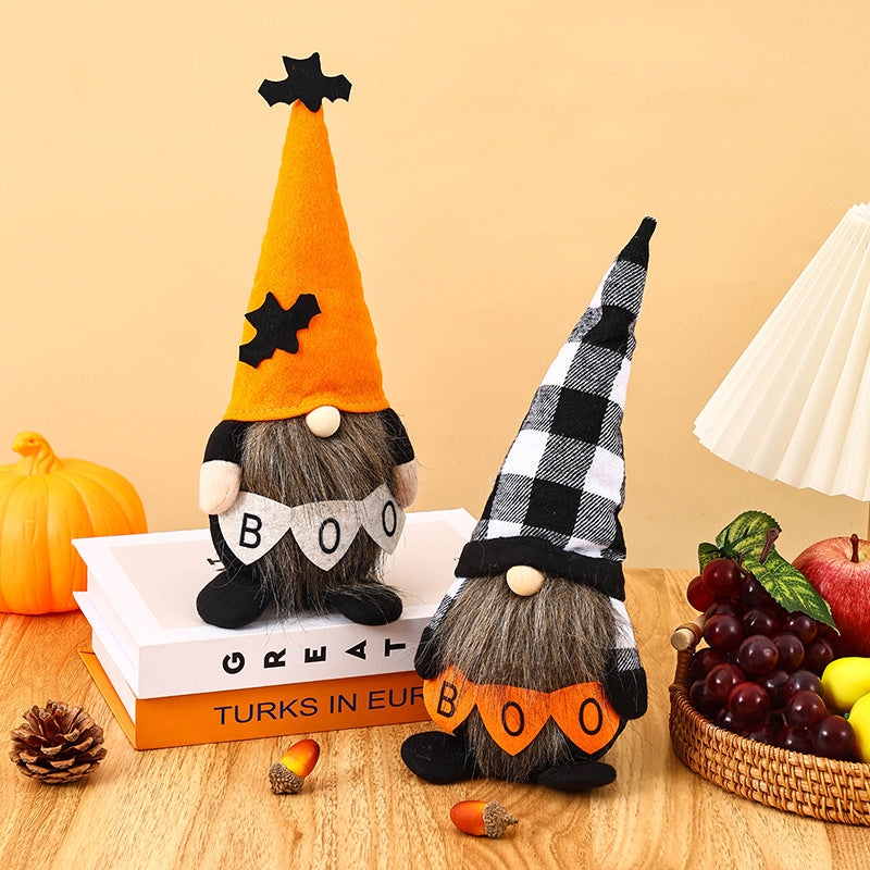 Dekorative Halloween-Gnom Figur Karnz