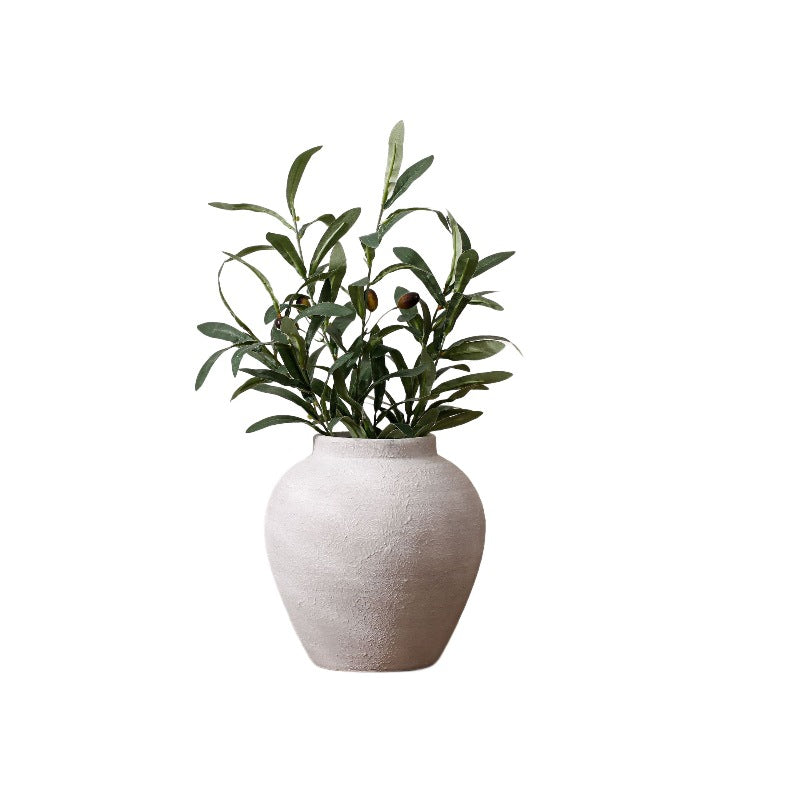 Handgefertigte Terrakotta Vase Karnz