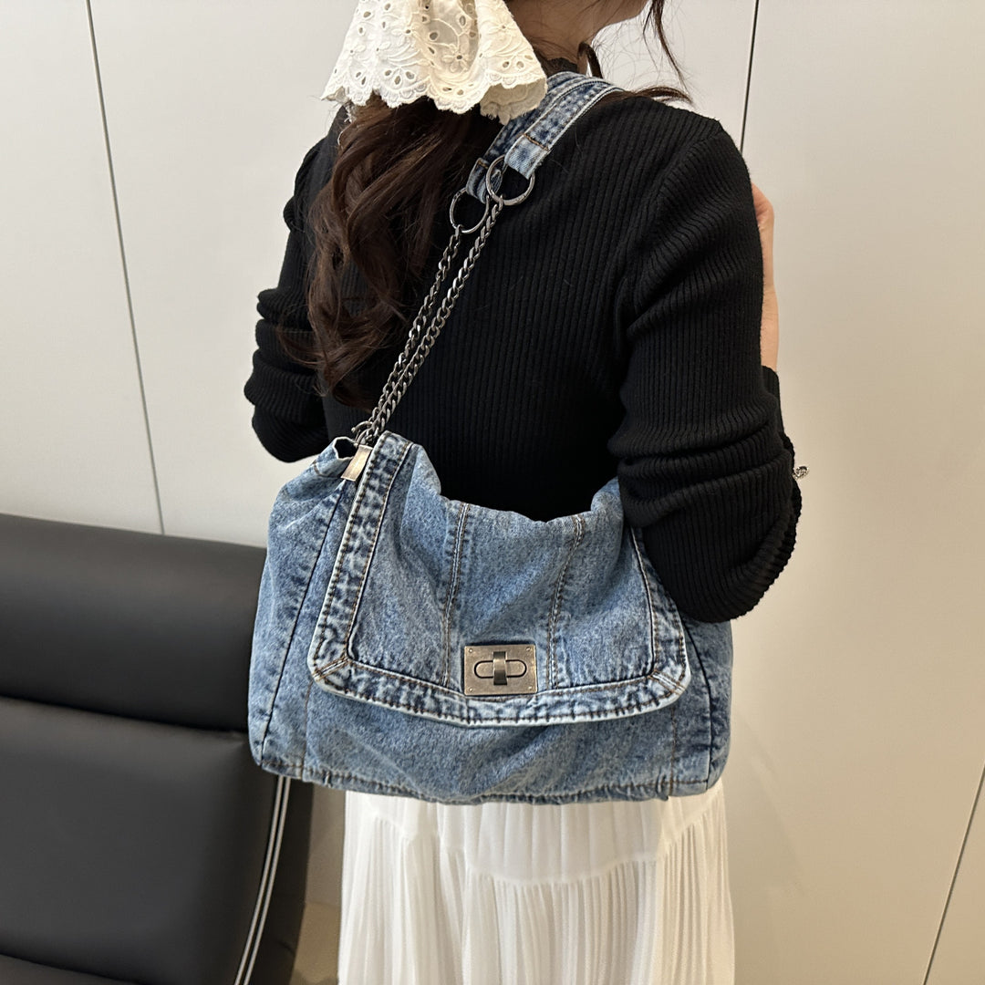 Chic Denim Umhängetasche
