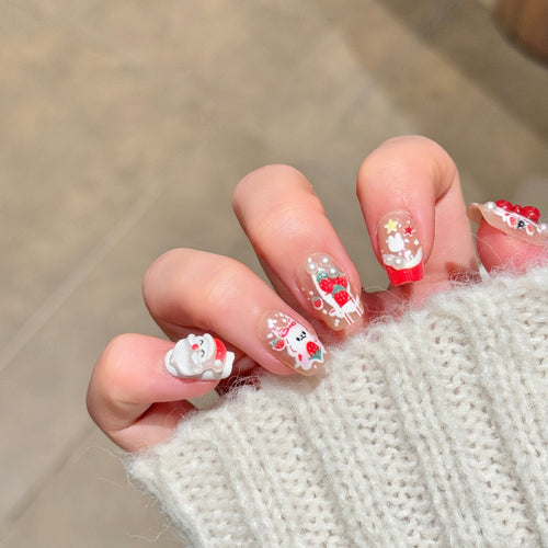 Verspielt Charakter-Themen Press-On Nagelkunst Karnz