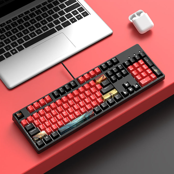 Verdrahtete ergonomische mechanische Tastatur Karnz