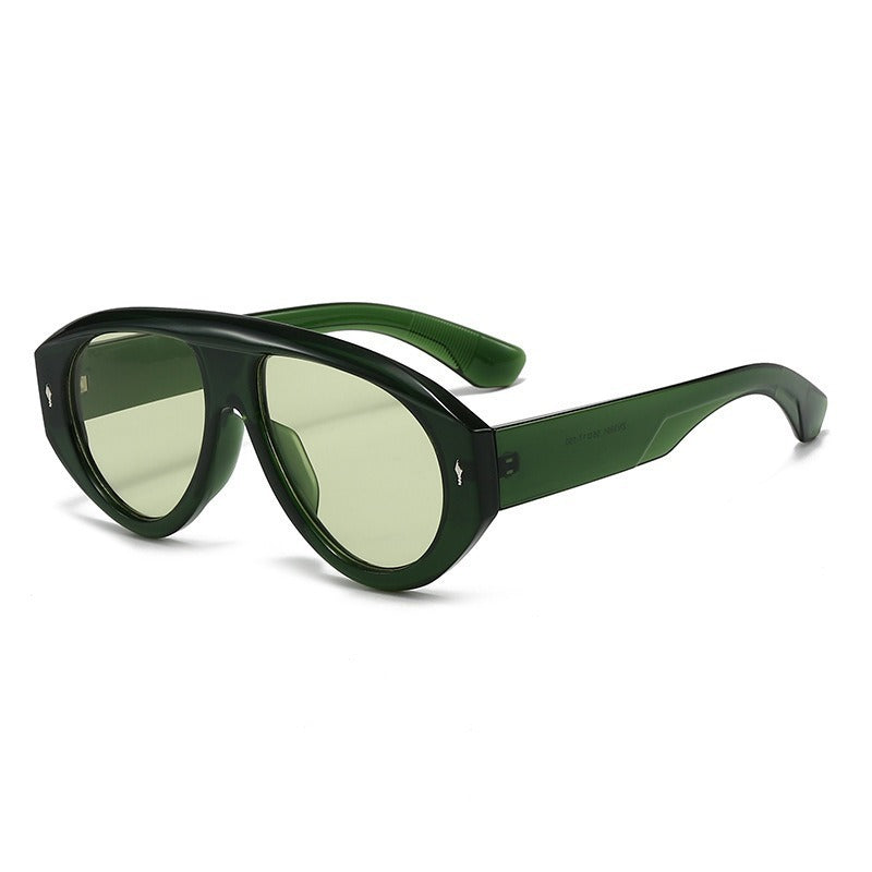 Damen moderne Fashion-Sonnenbrille im futuristischen Design Karnz