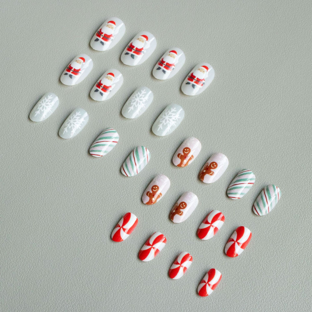 Festliches Lebkuchen-Nagelkunst-Set