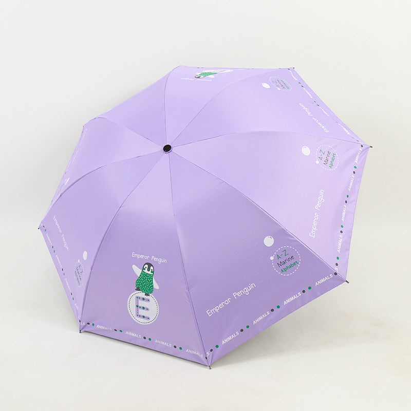 Damen Falt-Regenschirm mit lustigem Tierdesign Karnz