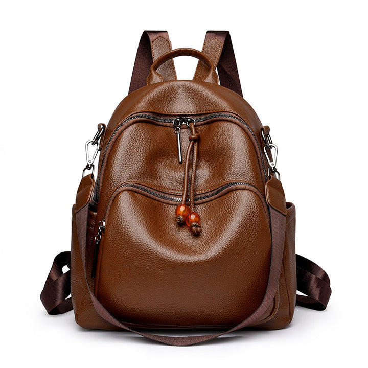 Premium Leder Reise Rucksack Karnz