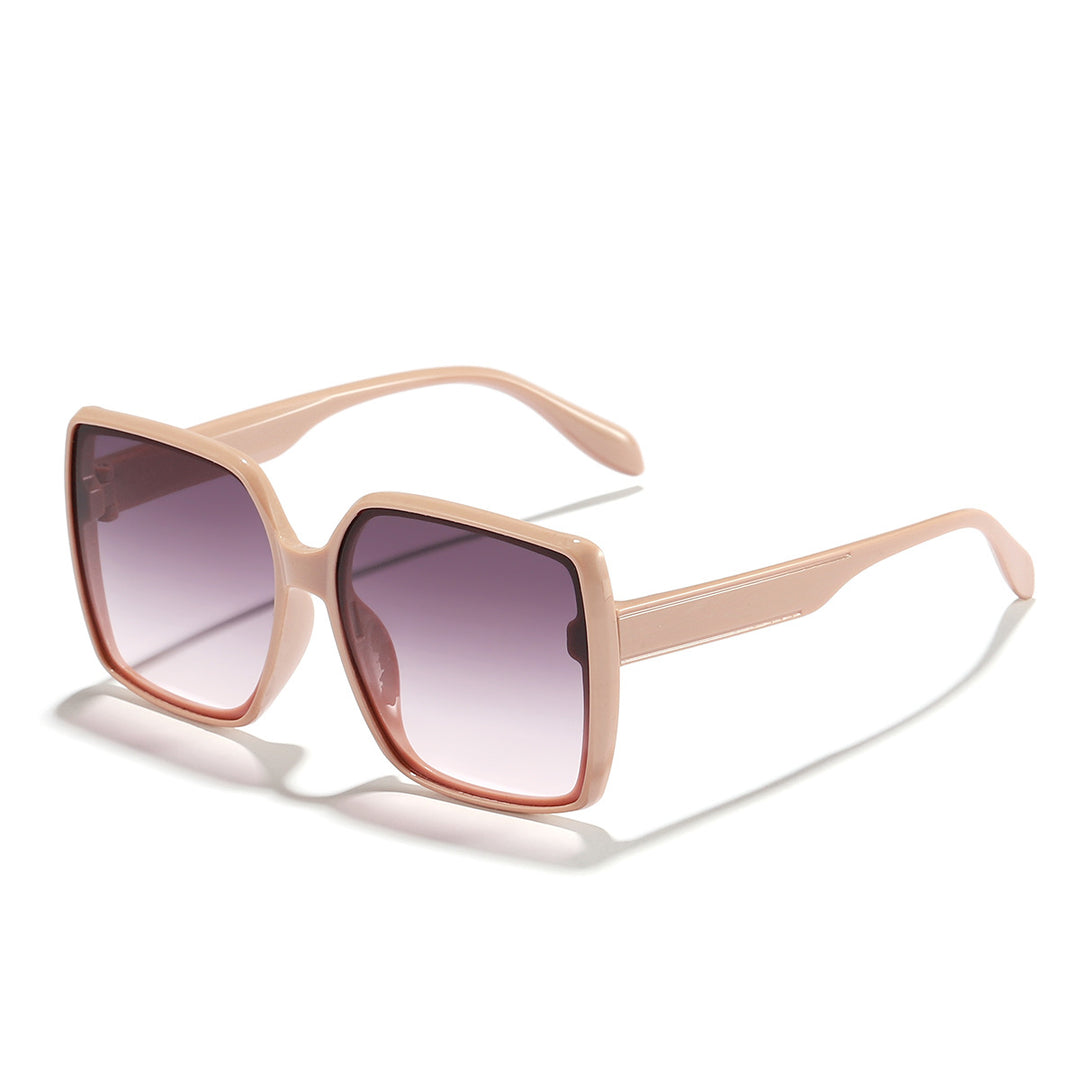Damen oversized Sonnenbrille mit modernem quadratischen Rahmen und schützenden Gläsern Karnz