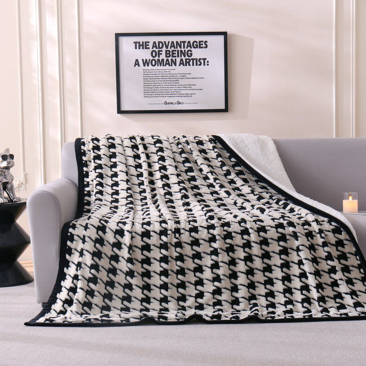 Chic Floral Pattern Wurfdecke Karnz