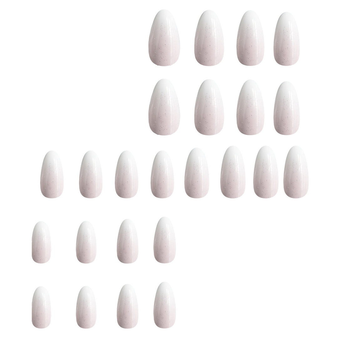 Elegante Glitzernde Ombre Nagelkuns Karnz