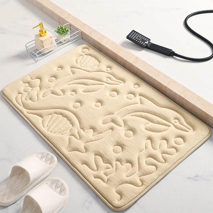 Dekorativer Badteppich mit Delphin-Design Karnz