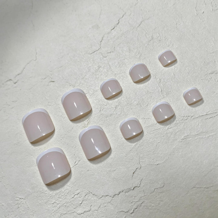Elegantes Französisches Spitzen-Pedicure-Set Karnz