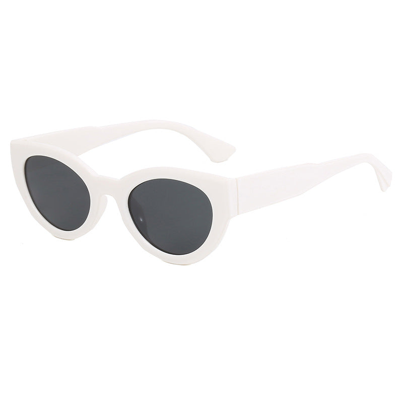 Damen modische quadratische Sonnenbrille mit verspiegelten Gläsern Karnz