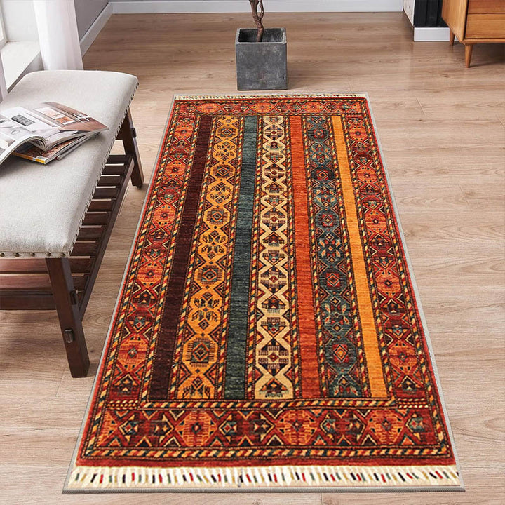 Vintage-inspirierter geometrischer Teppich