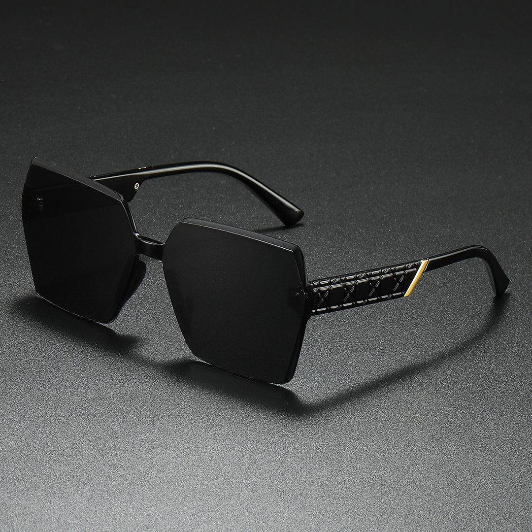 Luxuriöse Übergroße Sechseckige Sonnenbrille Karnz