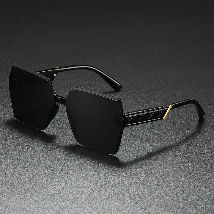 Luxuriöse Übergroße Sechseckige Sonnenbrille Karnz