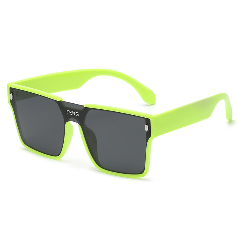 Damen modische quadratische Sonnenbrille mit robustem Kunststoffrahmen Karnz