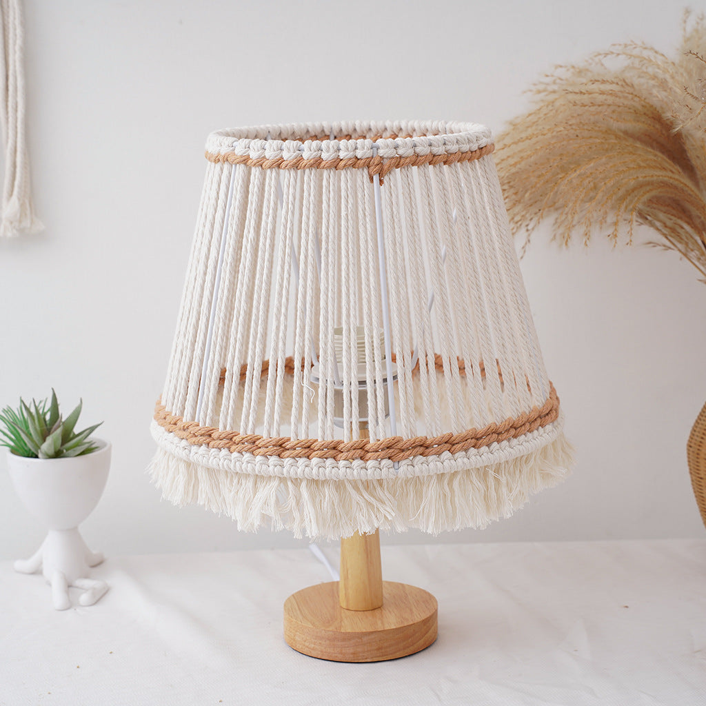 Bohemian Makramee Tischlampe Karnz