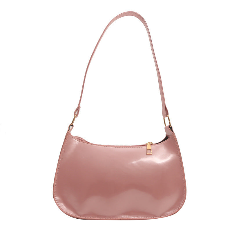 Chic Lackleder Schultertasche Karnz