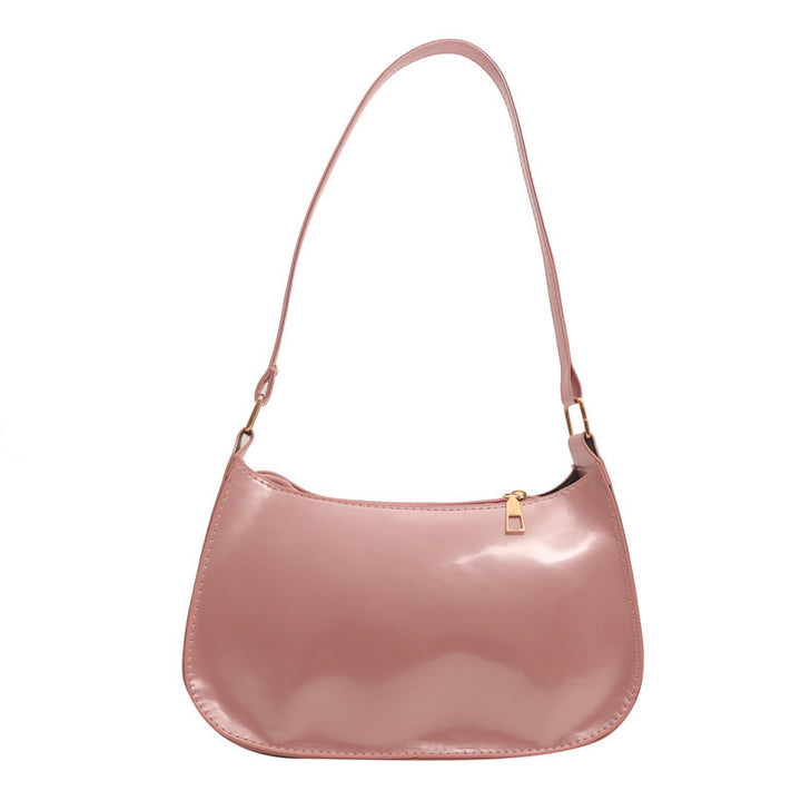 Chic Lackleder Schultertasche Karnz