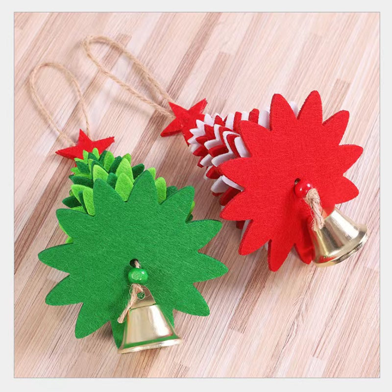 Dekorative Filz-Weihnachtsbaumornamente Karnz