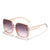 Damen oversized Sonnenbrille mit modernem quadratischen Rahmen und schützenden Gläsern Karnz