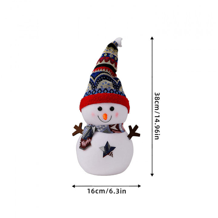 Dekorative Schneemann Figur Karnz