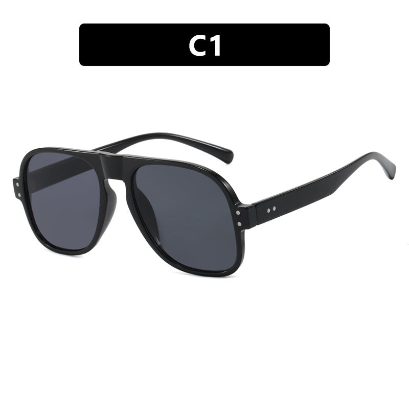 Damen modische quadratische Sonnenbrille mit robustem, UV-Schutz Karnz