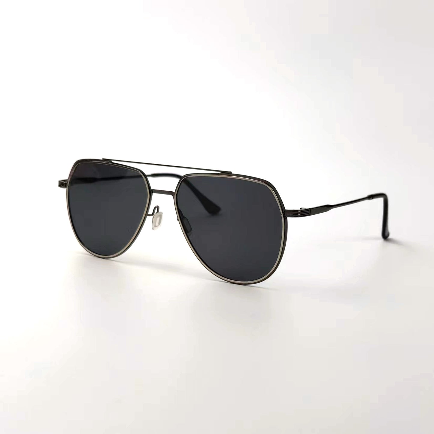 Herren elegante Flieger-Sonnenbrille mit polarisierenden Gläsern Karnz