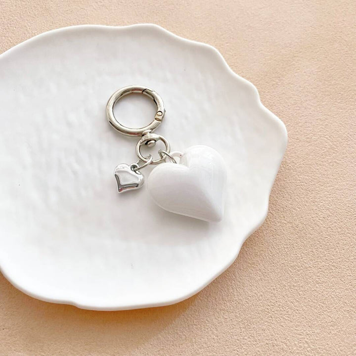 Herzförmiger Charm Schlüsselanhänger Karnz