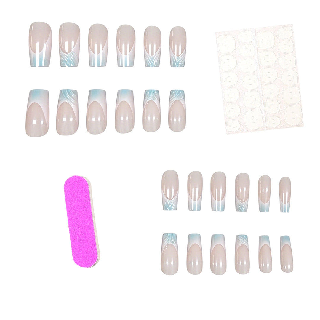 Künstlerische von Wasser inspirierte Nagelverbesserungen Karnz
