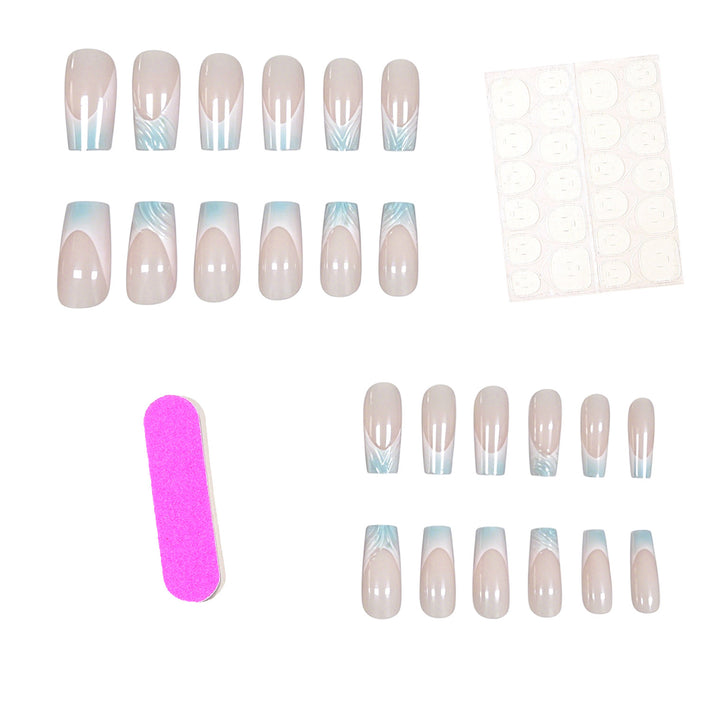 Künstlerische von Wasser inspirierte Nagelverbesserungen Karnz
