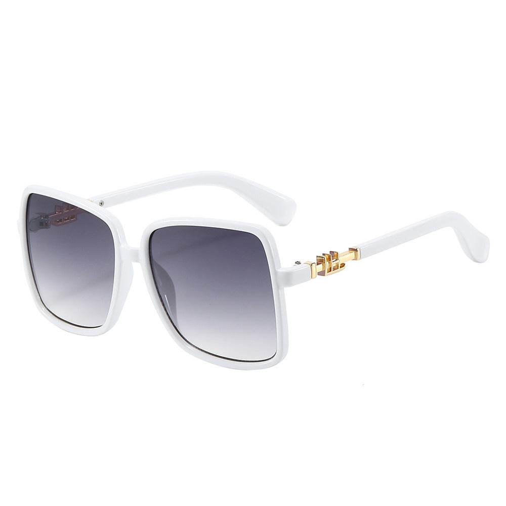 Damen Sonnenbrille mit großem Rahmen und Farbverlauf Karnz