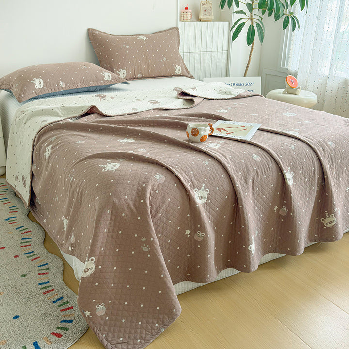 Umkehrbare gesteppt Blumendecken-Set
