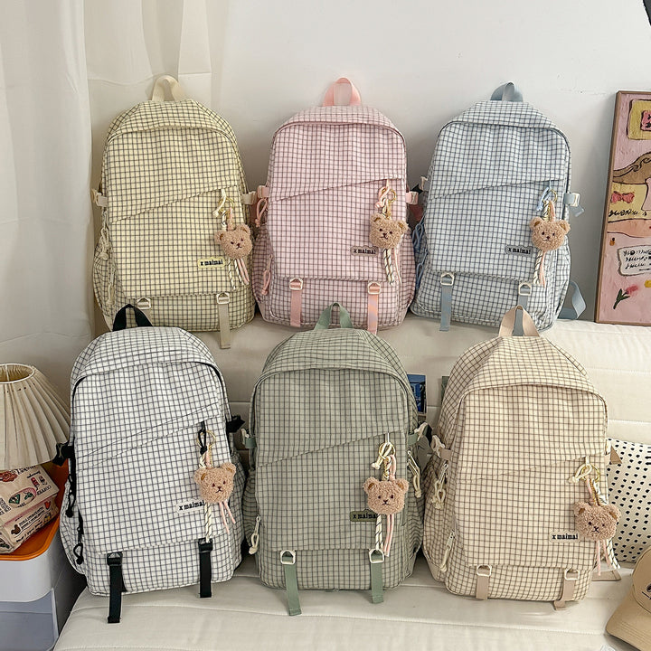 Stylischer Gittermuster-Rucksack Karnz