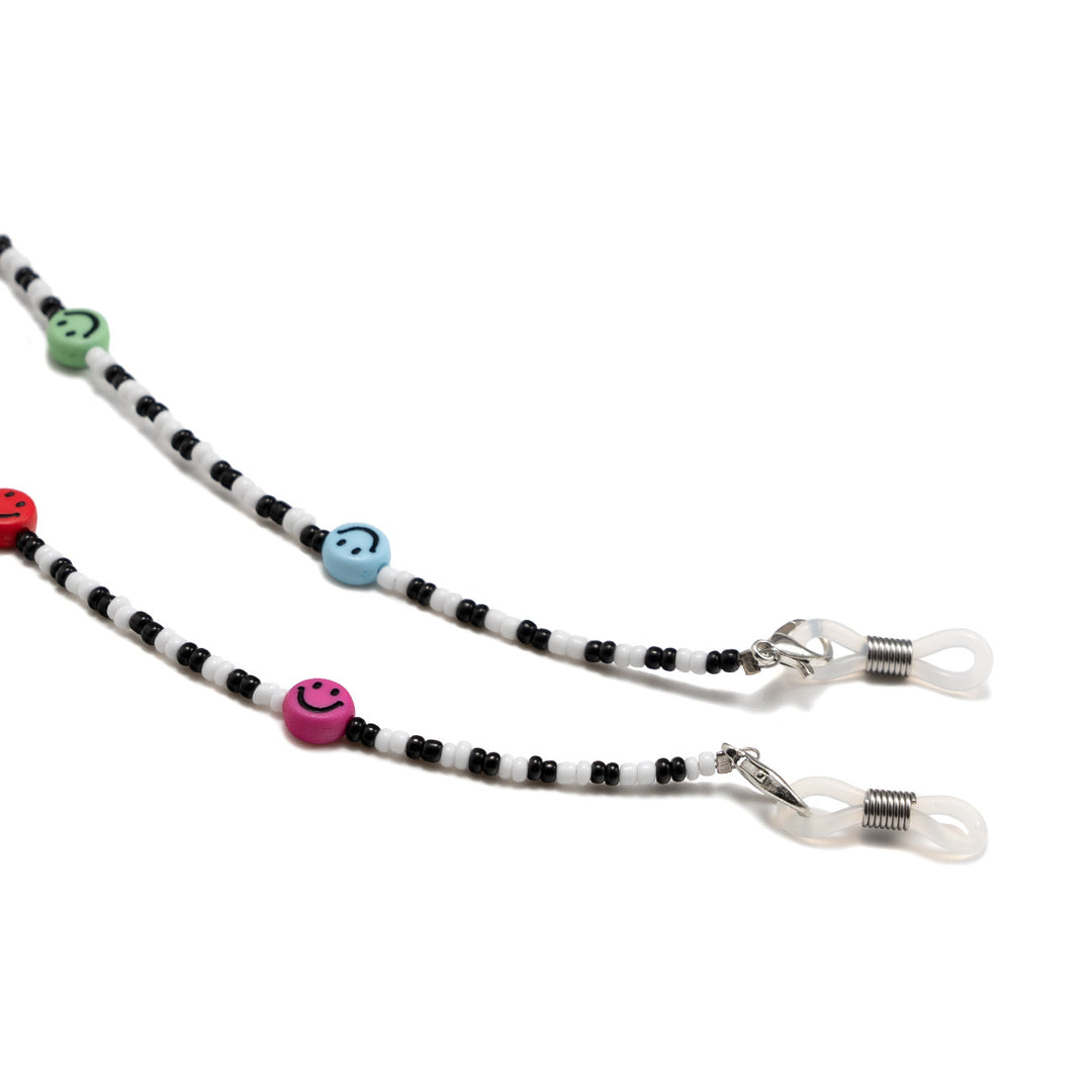 Bunte Smiley Perlen Brillenband Karnz
